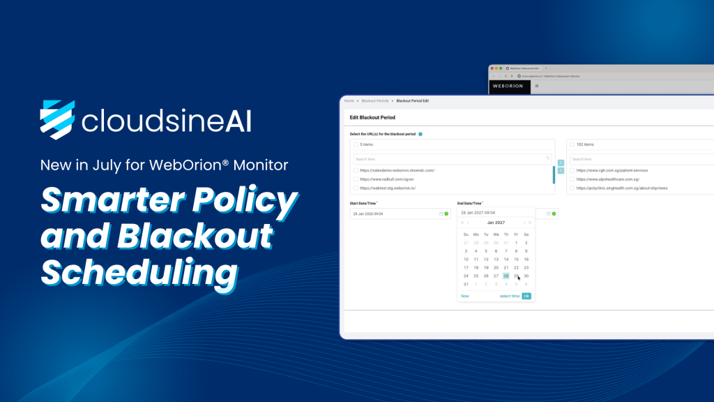 New in July for WebOrion Monitor: Smarter Policy and Blackout Scheduling